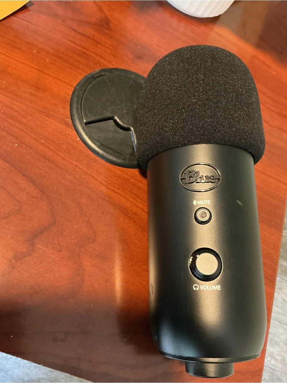 Professional USB Condenser Microphone - Matte Black Studio Mic for Streaming